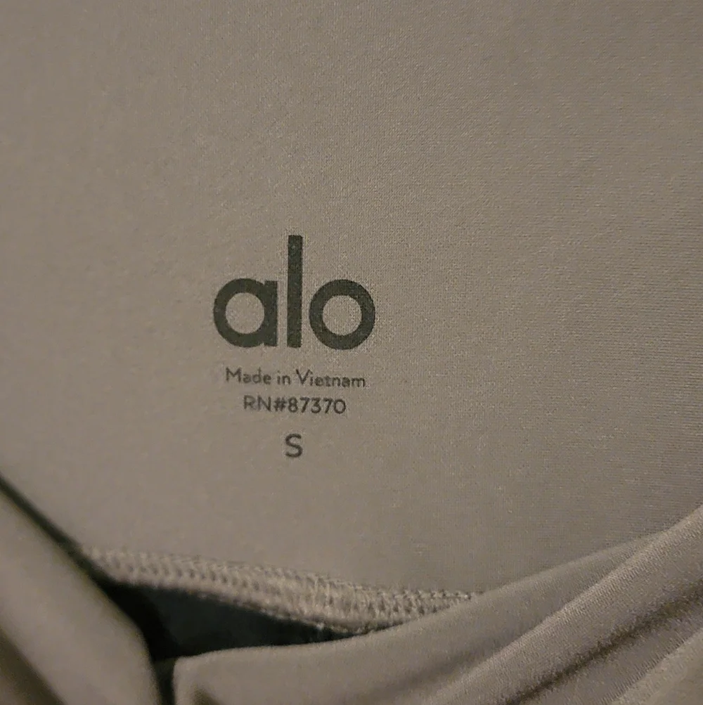 Alo Yoga 7/8 High-Waist Element legging,Olive Branch/Black, Size S